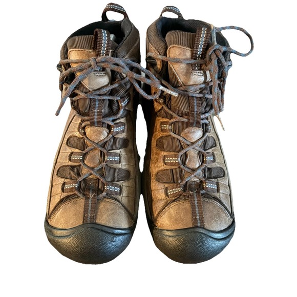 Keen Targhee II WP Mid Brown Leather Waterproof Hiking Boots Men\'s Size 11.5 main image 4